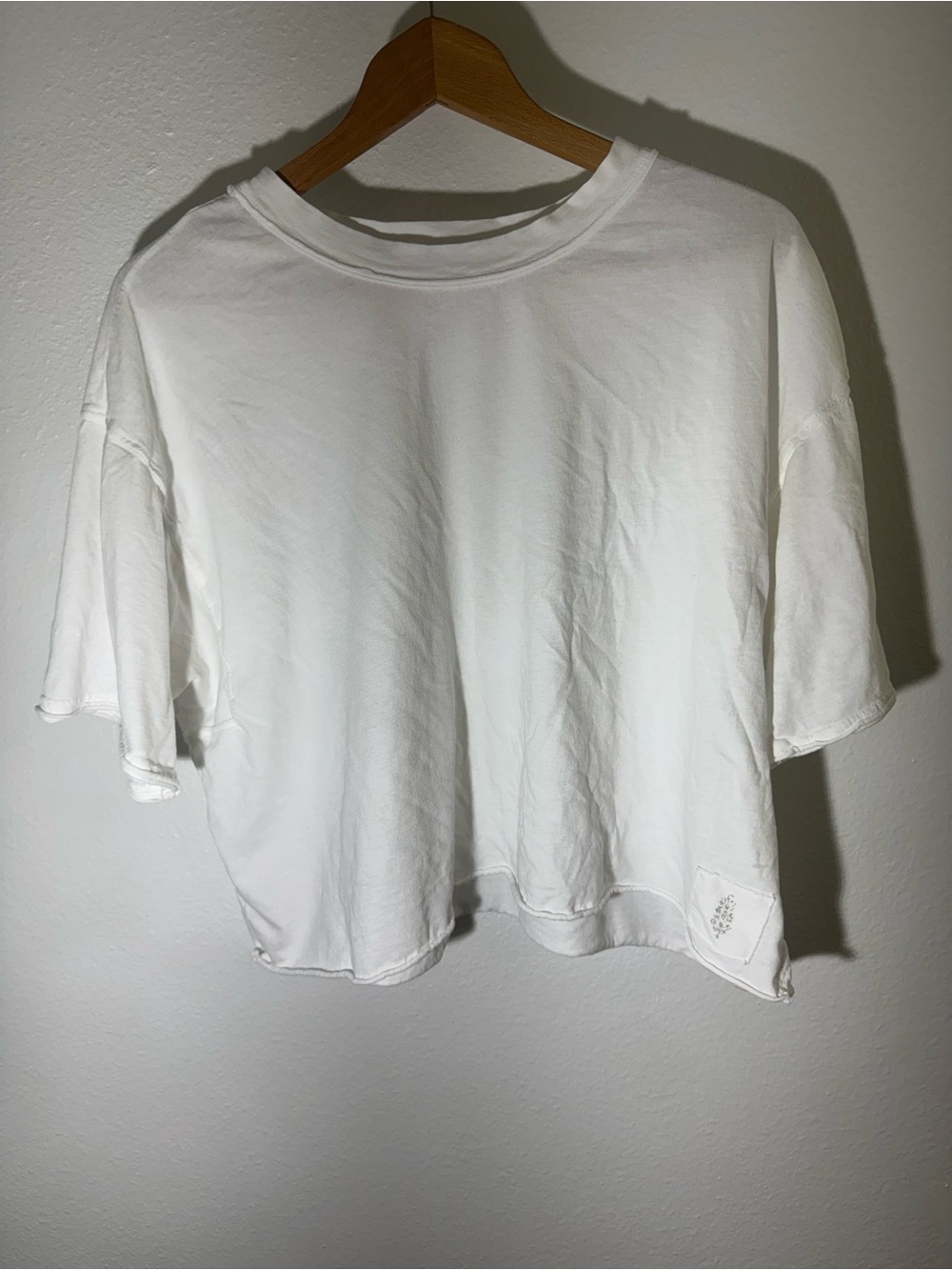 Classic Relaxed Free People White Women's Tee